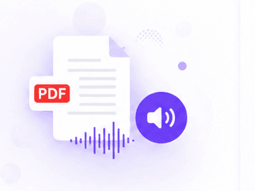 PDF file converted into audio